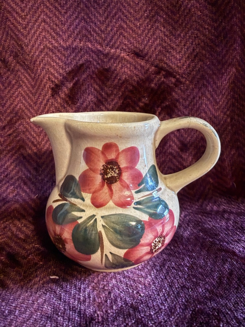 Red Flower Creamer